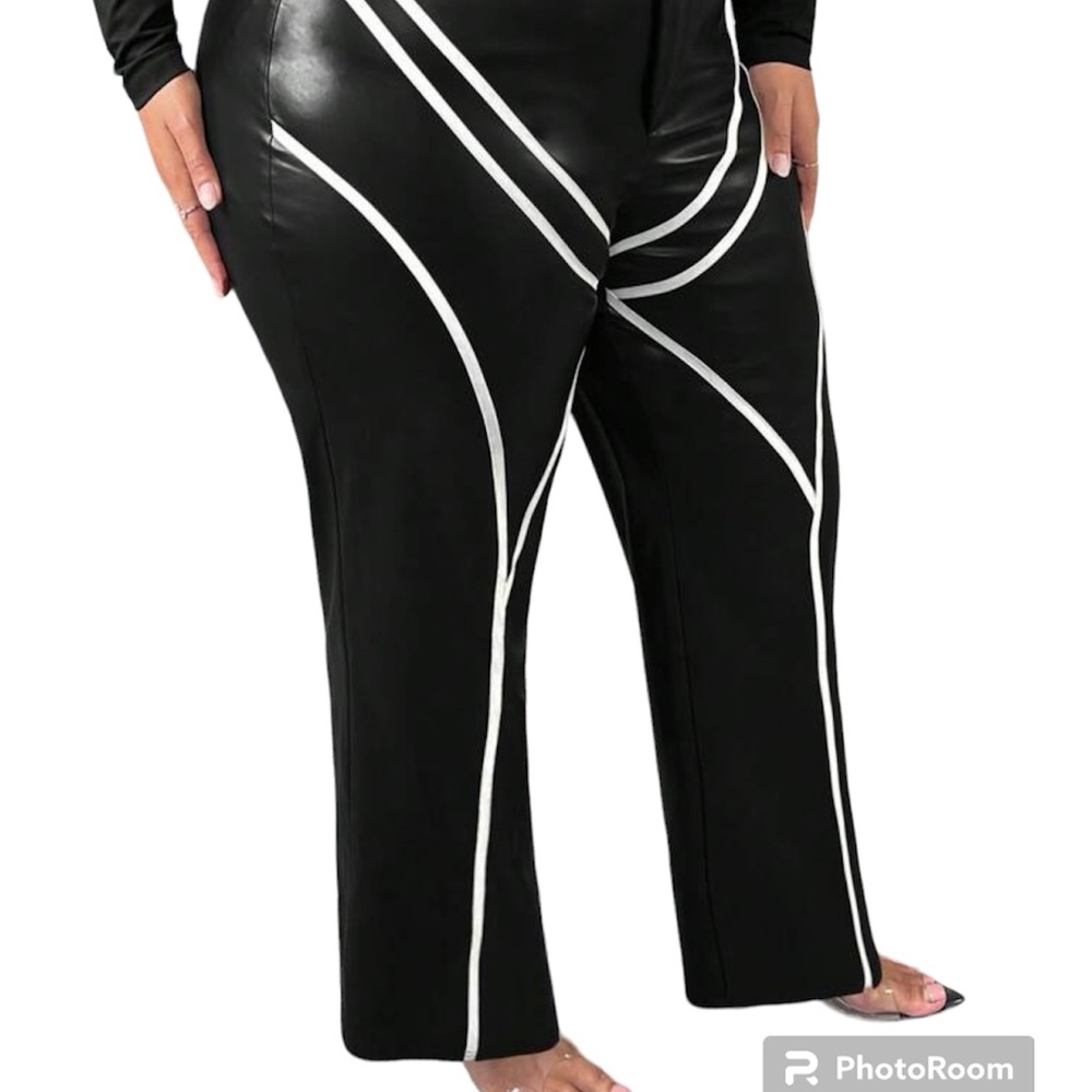 Beautiful faux leather fashion pants